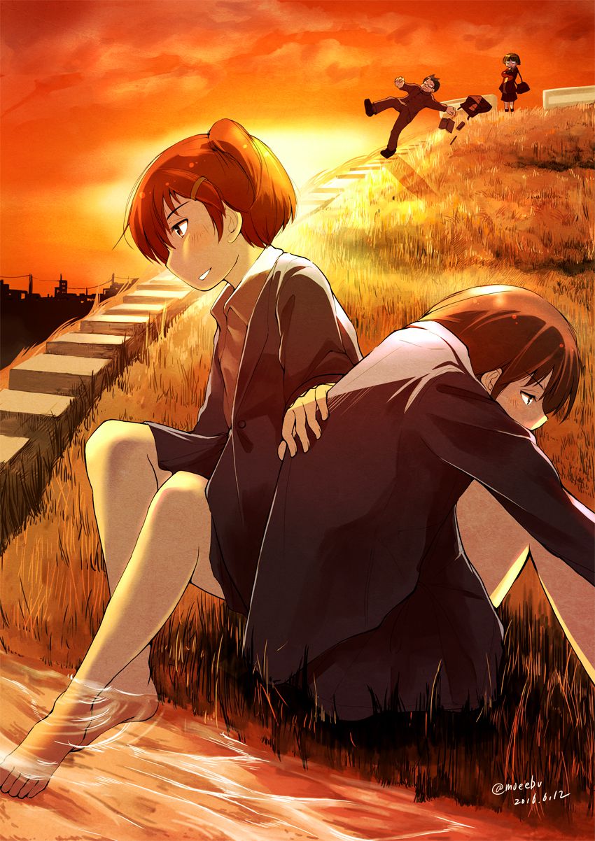 マキタとオータニと僕とセキグチと夕暮れと土手と。