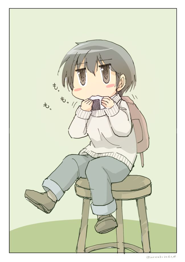 さみだれちゃんの「もっ、もっ」。