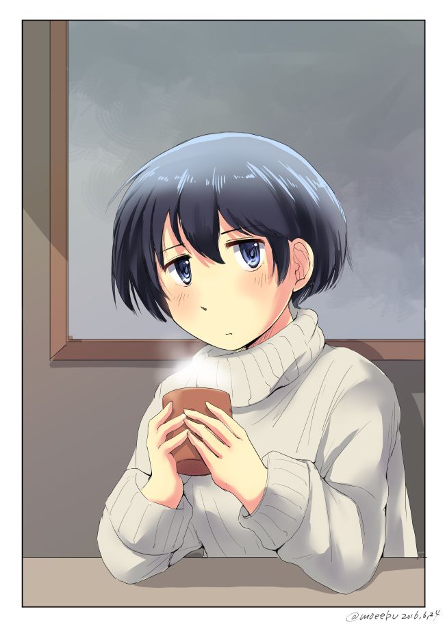 さみだれちゃんとセーター。