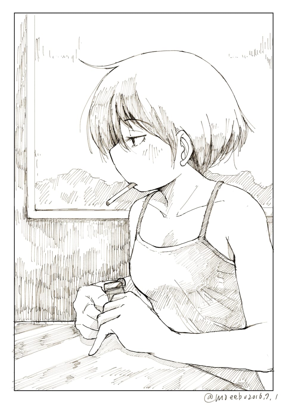 「だるい朝。」