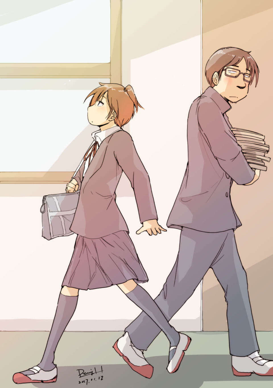 「君は決して振り返らない。」
