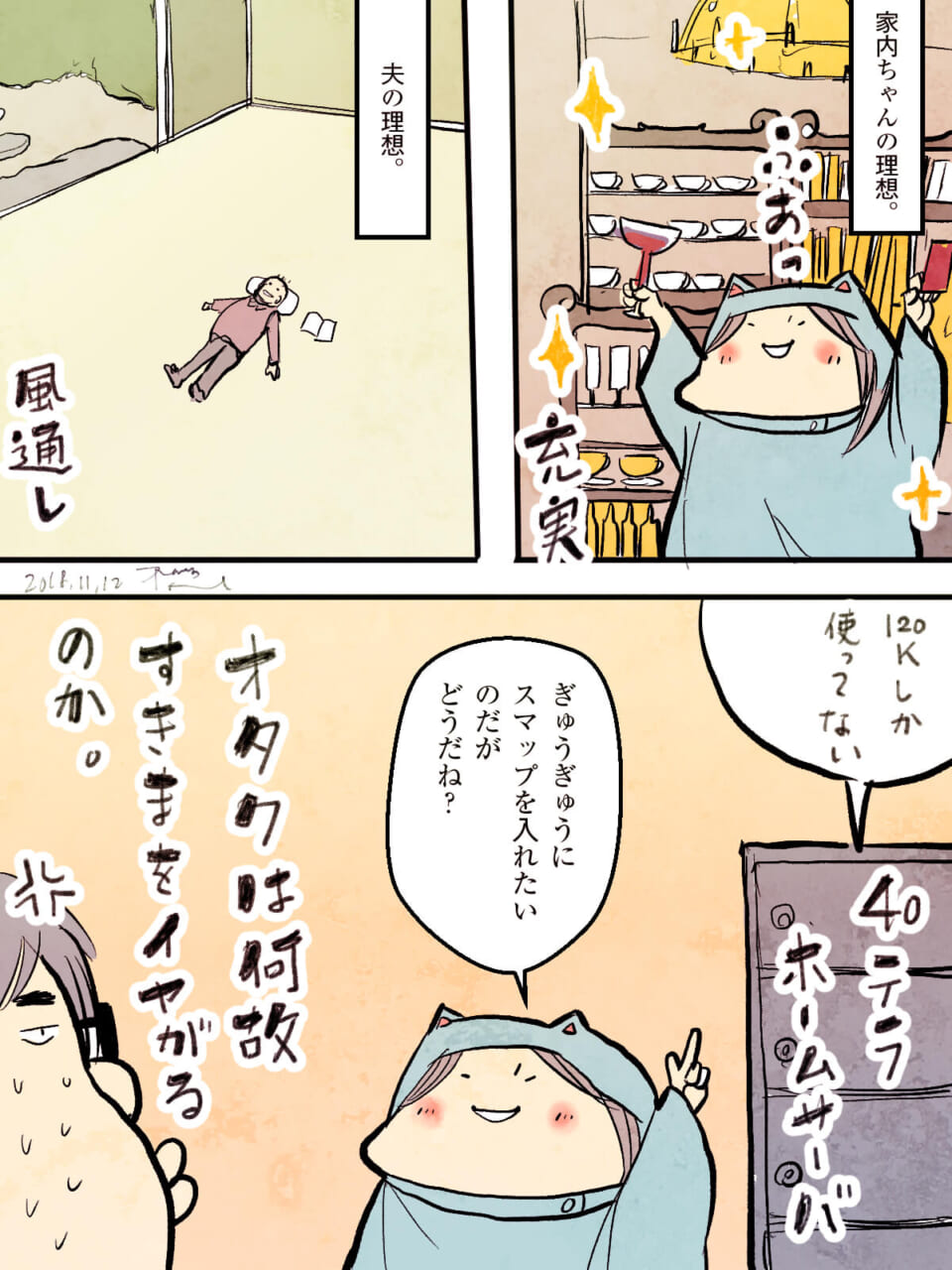 「僕はハードディスクの中でさえ、せせこましいのが嫌いである。」