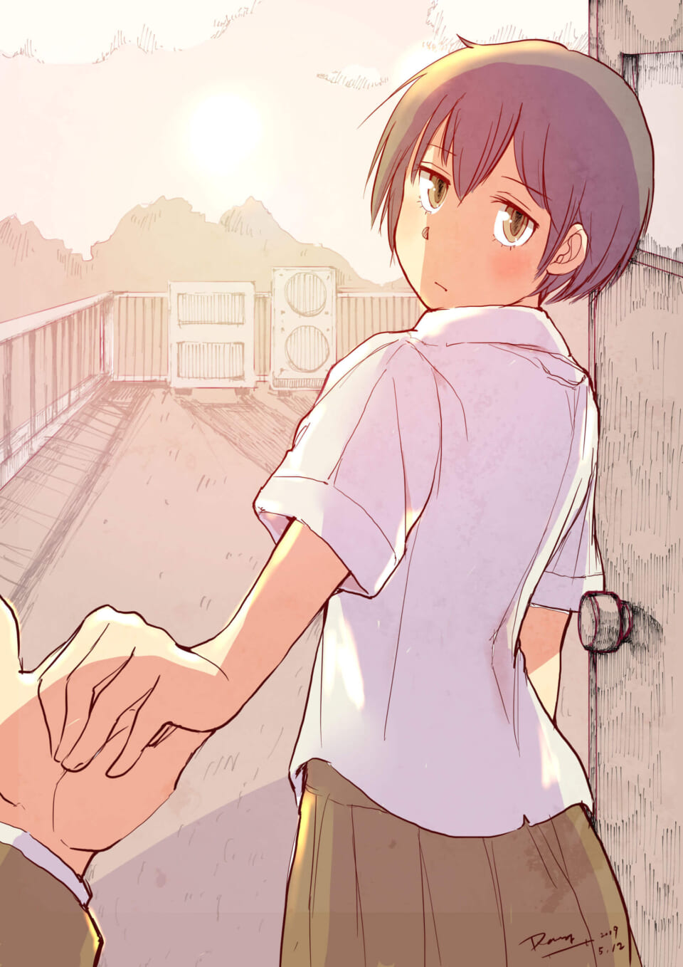 「屋上の放課後の。」