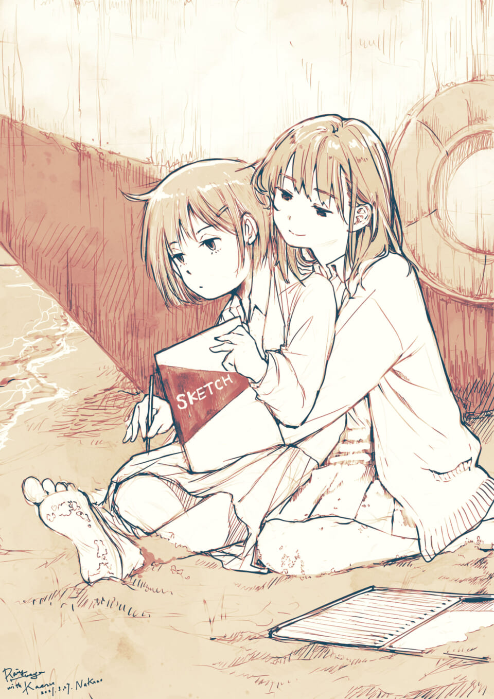 時短絵オフ「廃船と私と私。」