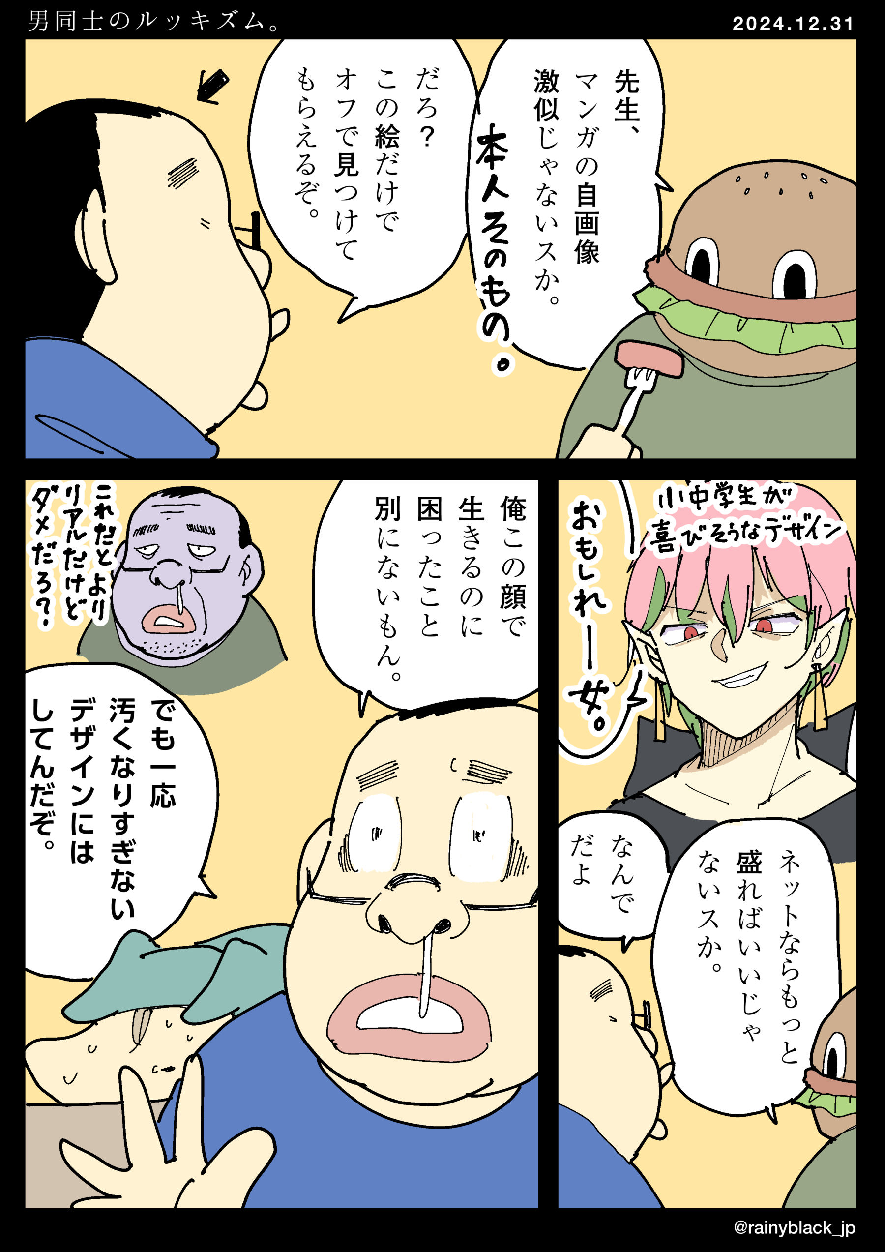 「男同士のルッキズム。」